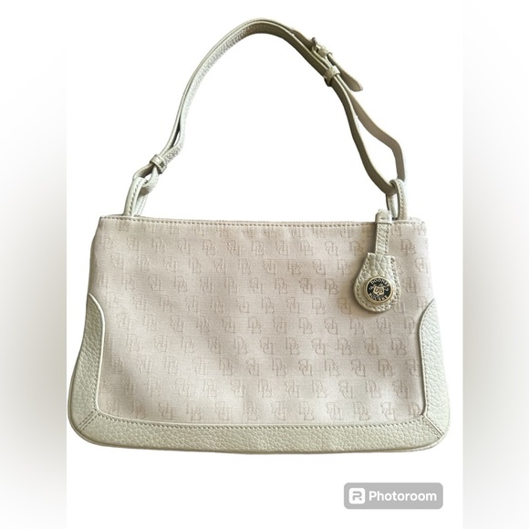 Dooney & Bourke Handbags - Dooney & Bourke Vintage Monogram Slim Zip Top Shoulder Bag